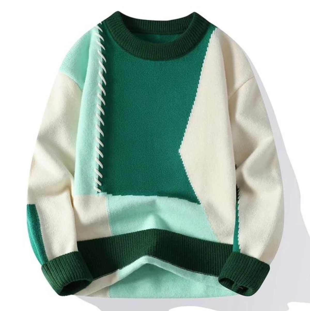 Lavishly™ | Artistic Patchwork Sweater